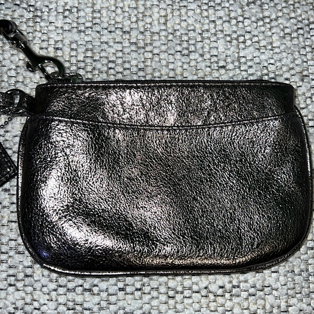 Coach Metallic Gold Leather Wallet/Wristlet